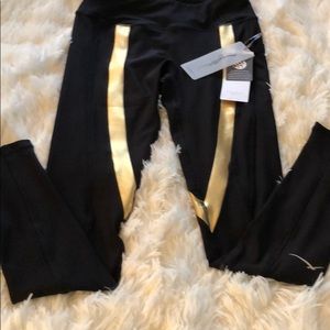 Xbygottex Black @ Gold Leggings  Pants